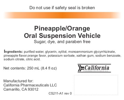 Oral Suspension Vehicle Label (Oral Suspension Vehicle Label)